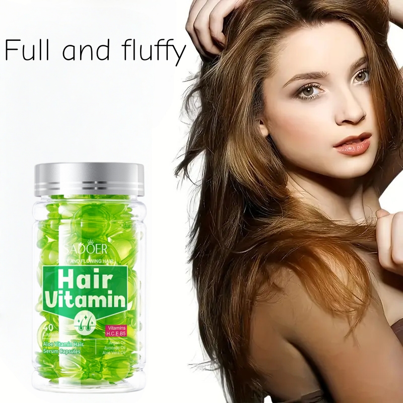 Hair Care Vitamin E - 40 cápsulas de esencia para el