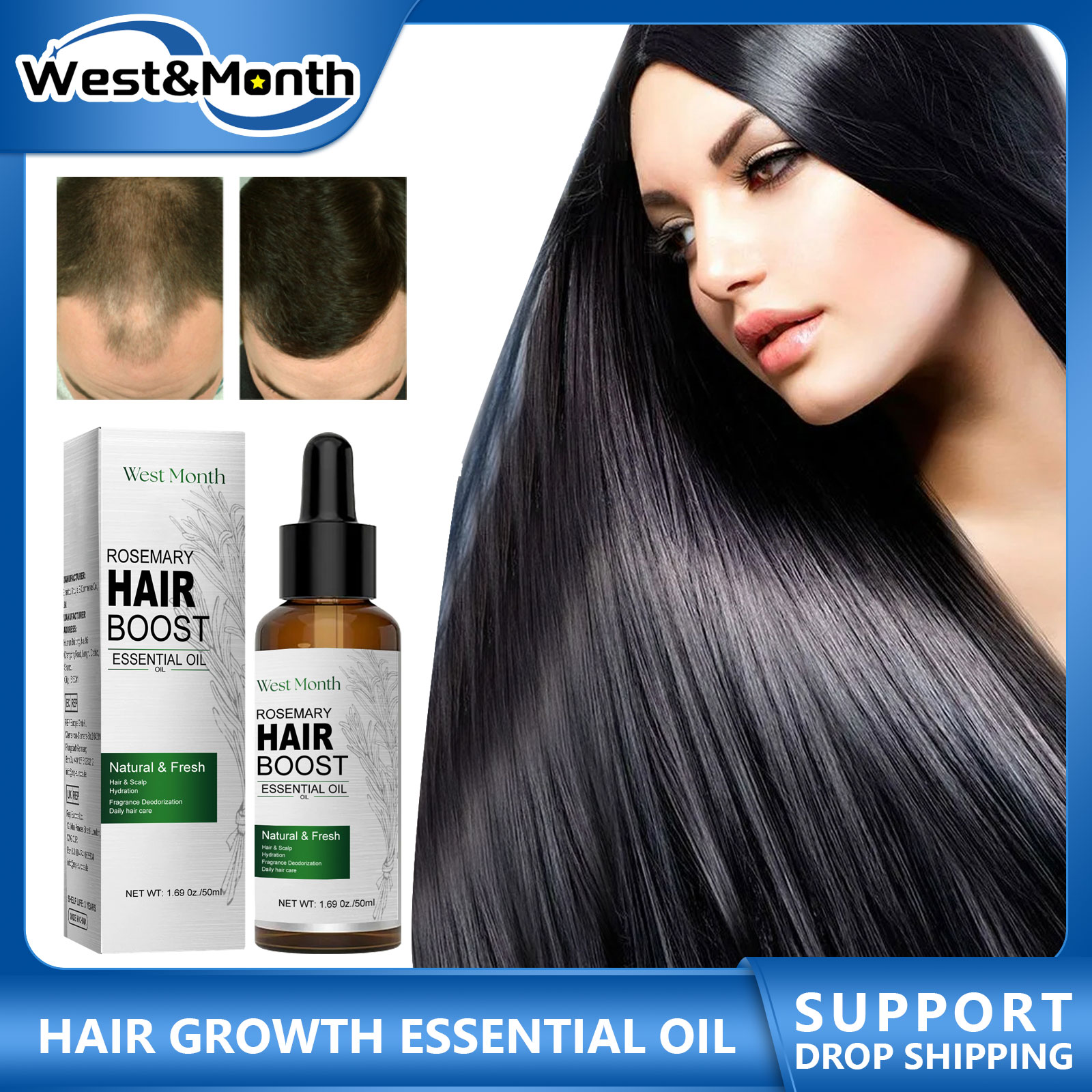 Rosemary Hair Oil - Aceite esencial para el crecimiento del