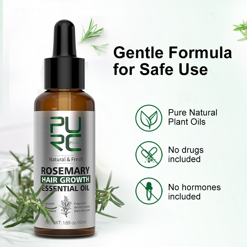 Aceite de romero PURC para el  - Hair Care Vitamin E reseña y precio