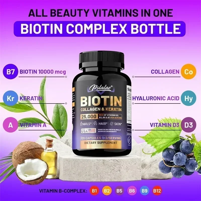 Suplemento de queratina y colá - Hair Care Vitamin reseña y precio