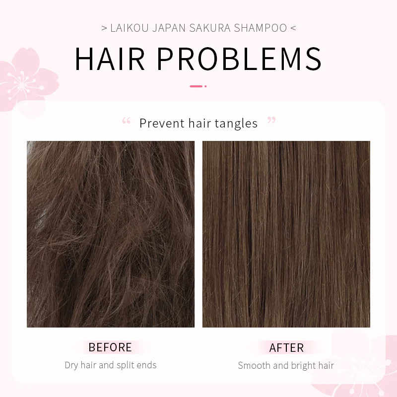LAIKOU Japón Sakura champú rep - Hair Care Vitamin E reseña y precio