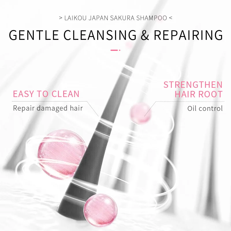LAIKOU Japón Sakura champú rep - Hair Care Vitamin E reseña y precio
