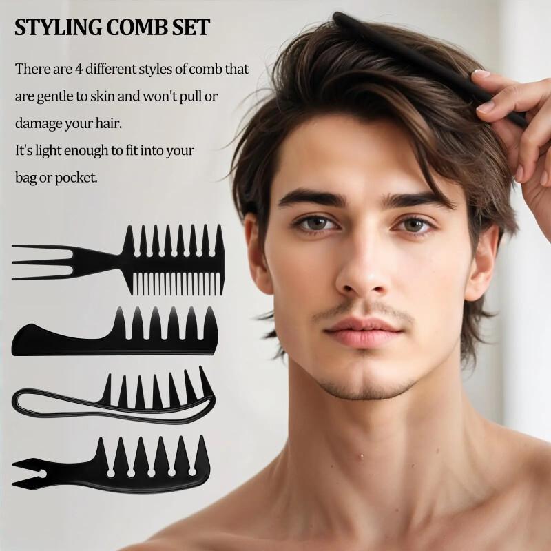 Juego de 4 Peines para Peinar  - Detangling Wide Comb reseña y precio
