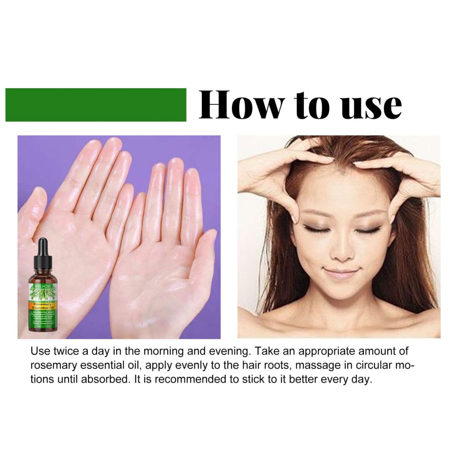 Eelhoe-aceite esencial para el - Rosemary Hair Oil reseña y precio