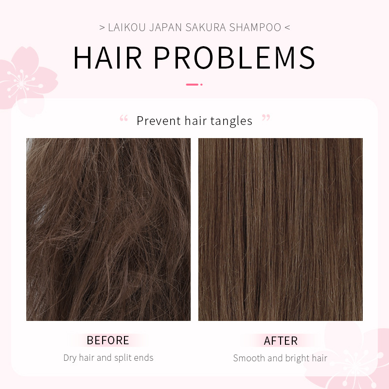 LAIKOU Japón Sakura champú rep - Hair Care Vitamin E reseña y precio