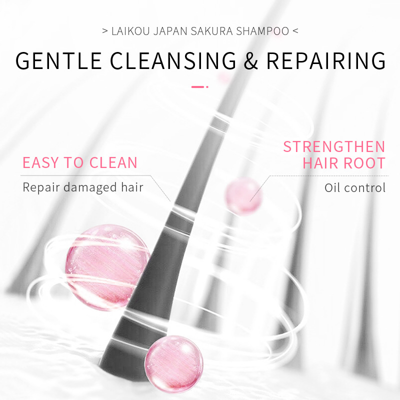 LAIKOU Japón Sakura champú rep - Hair Care Vitamin E reseña y precio