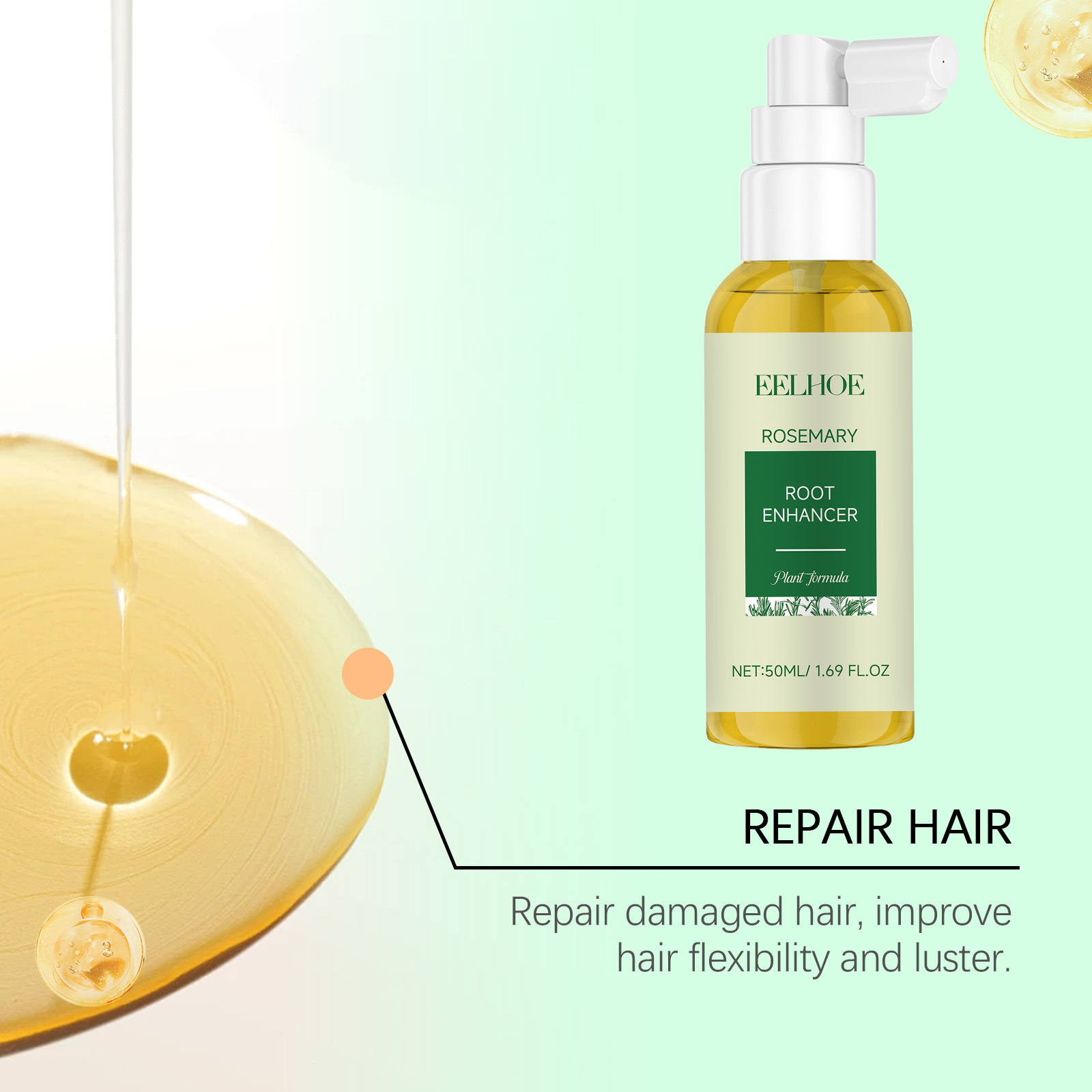 Set de Cuidado del Cuero Cabel - Rosemary Hair Oil reseña y precio
