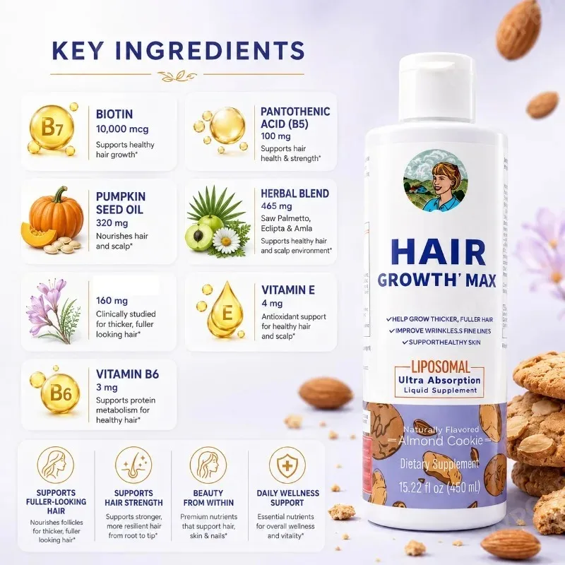 MAX Liposomal para el Crecimie - Hair Care Vitamin E reseña y precio
